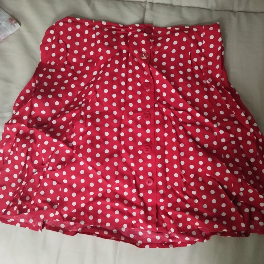 Vintage polka dot skirt SMALL